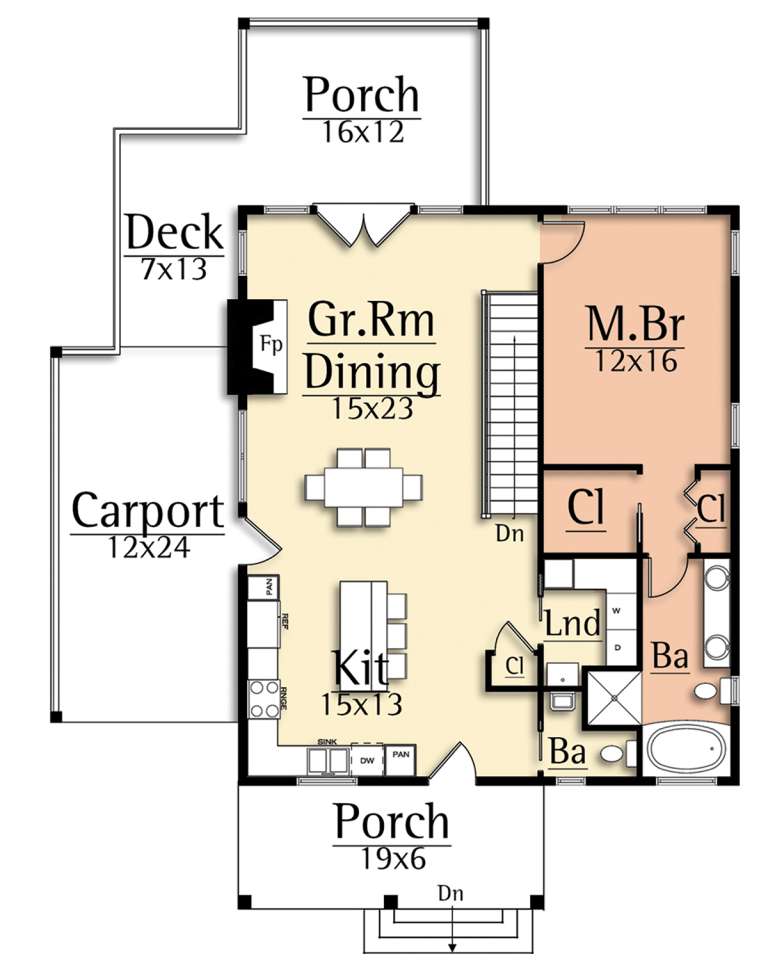 House Plan House Plan #20414 Drawing 1