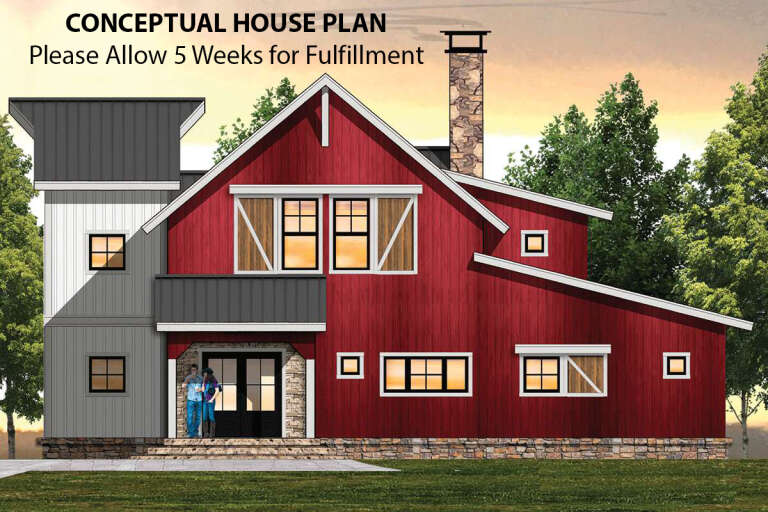 Farmhouse House Plan #8504-00160 Elevation Photo
