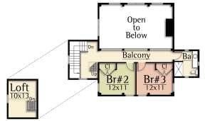 Second Floor for House Plan #8504-00160