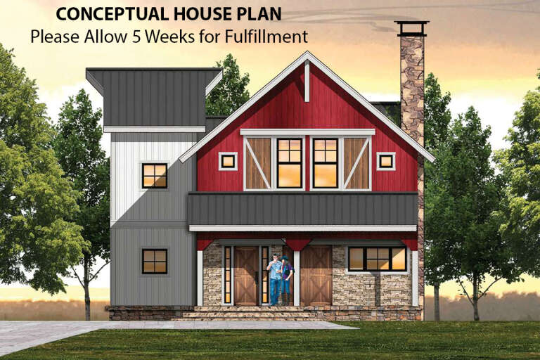House Plan House Plan #20417 Front Elevation 
