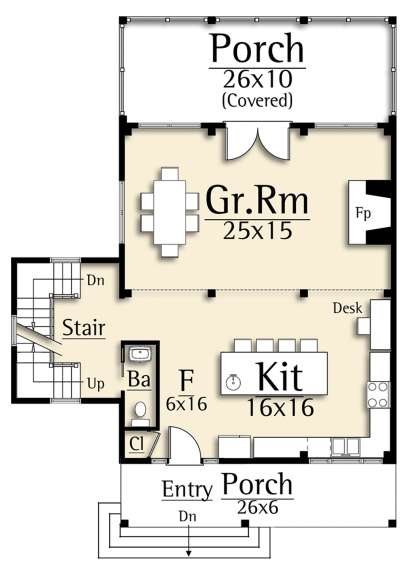 Main Floor for House Plan #8504-00161