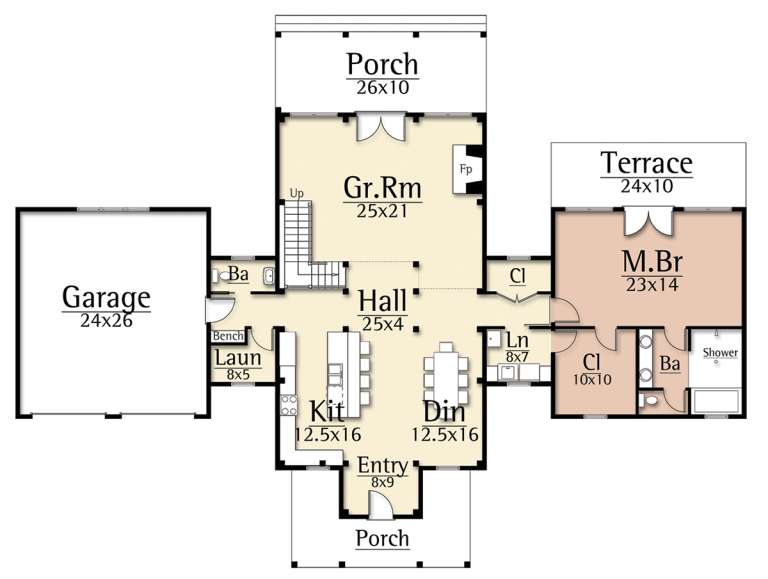 House Plan House Plan #20418 Drawing 1