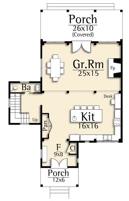 Main Floor for House Plan #8504-00164
