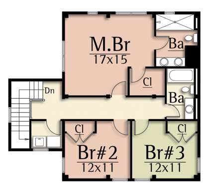 Second Floor for House Plan #8504-00164