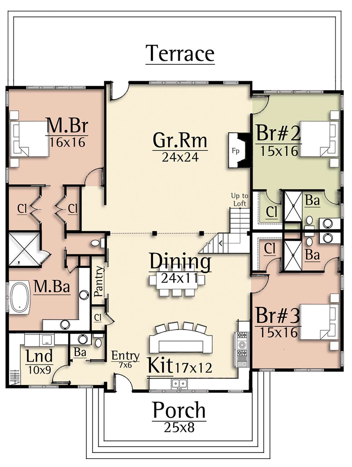 Main Floor for House Plan #8504-00168