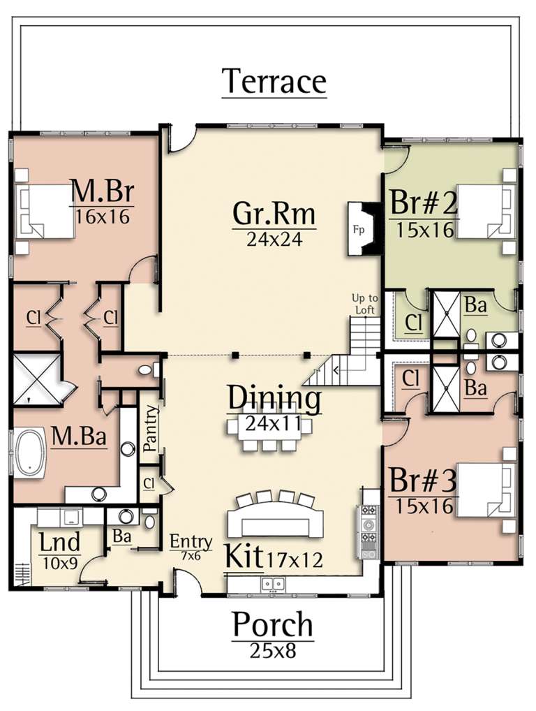 House Plan House Plan #20424 Drawing 1