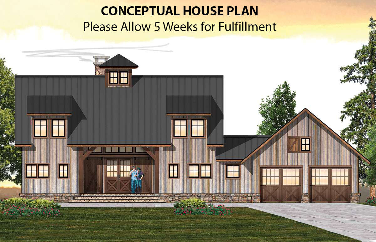 Farmhouse House Plan #8504-00169 Elevation Photo