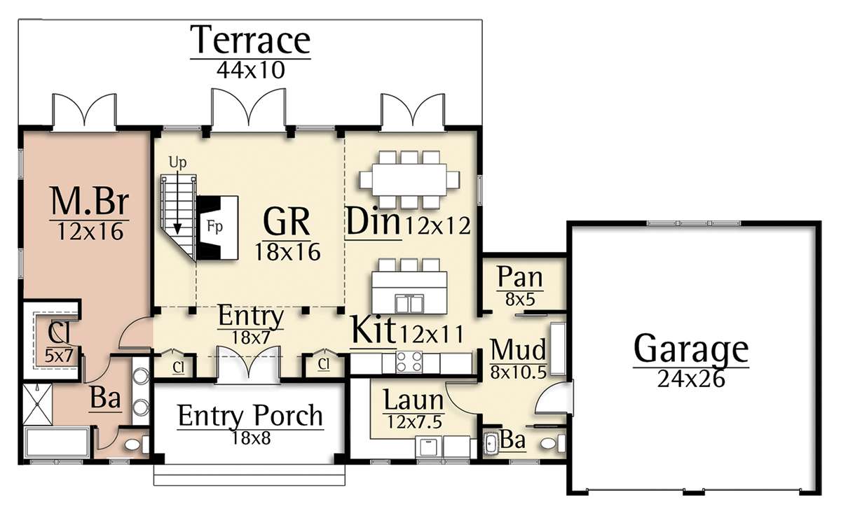 Main Floor for House Plan #8504-00169