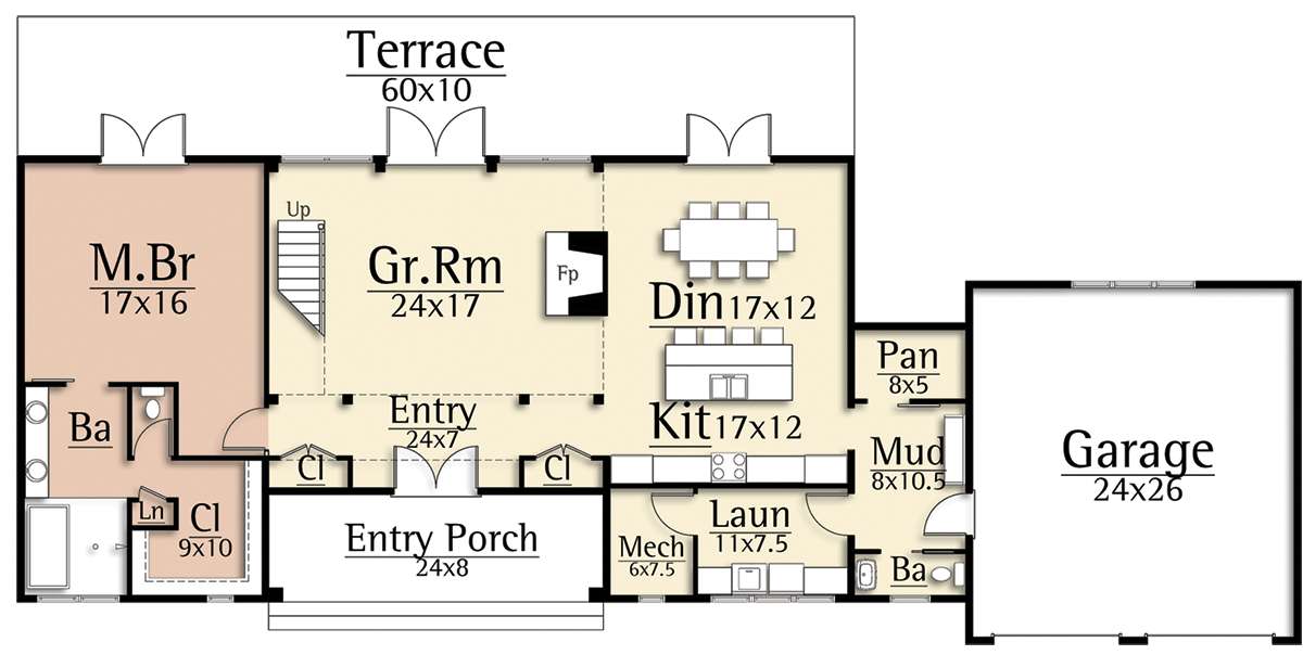 Main Floor for House Plan #8504-00171