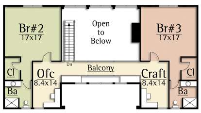 Second Floor for House Plan #8504-00171