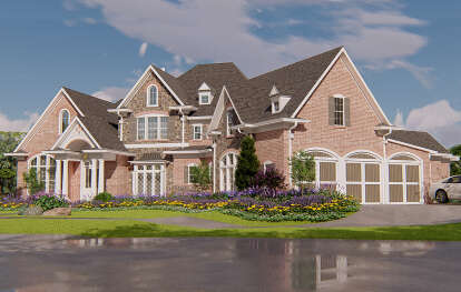 Luxury House Plan #699-00111 Elevation Photo