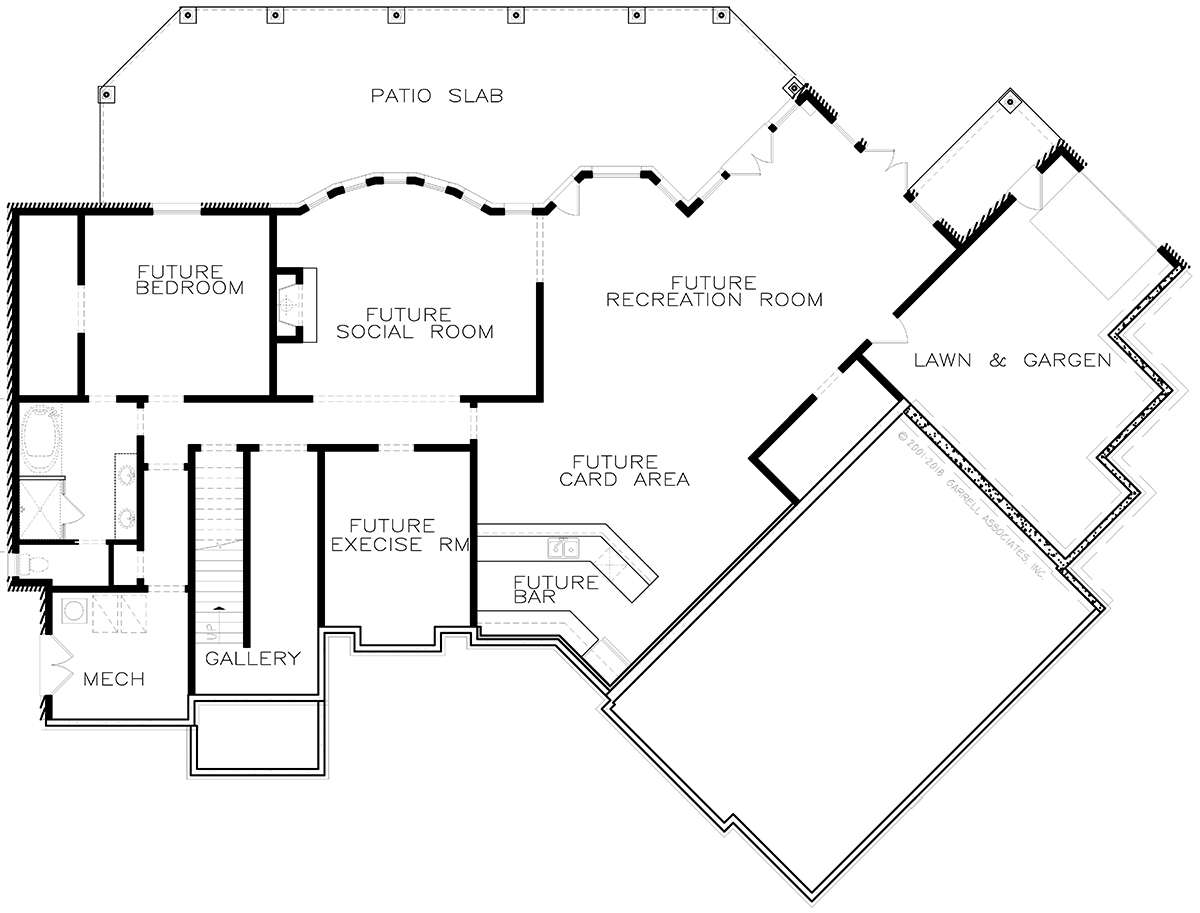 Unfinished Basement for House Plan #699-00111