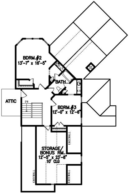 Second Floor for House Plan #699-00112