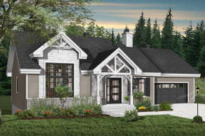 Craftsman House Plan #034-01142 Elevation Photo