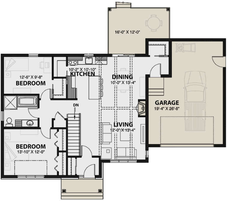 House Plan House Plan #20431 Drawing 1