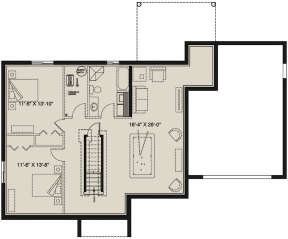 Basement for House Plan #034-01142