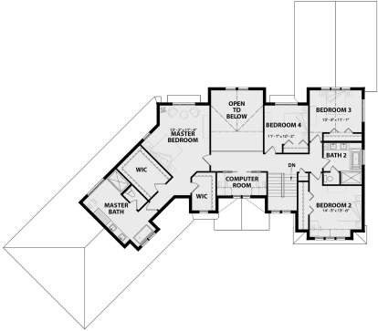 Second Floor for House Plan #034-01143