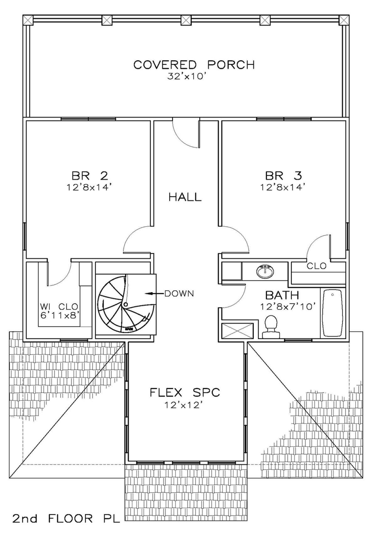 Second Floor for House Plan #6471-00099