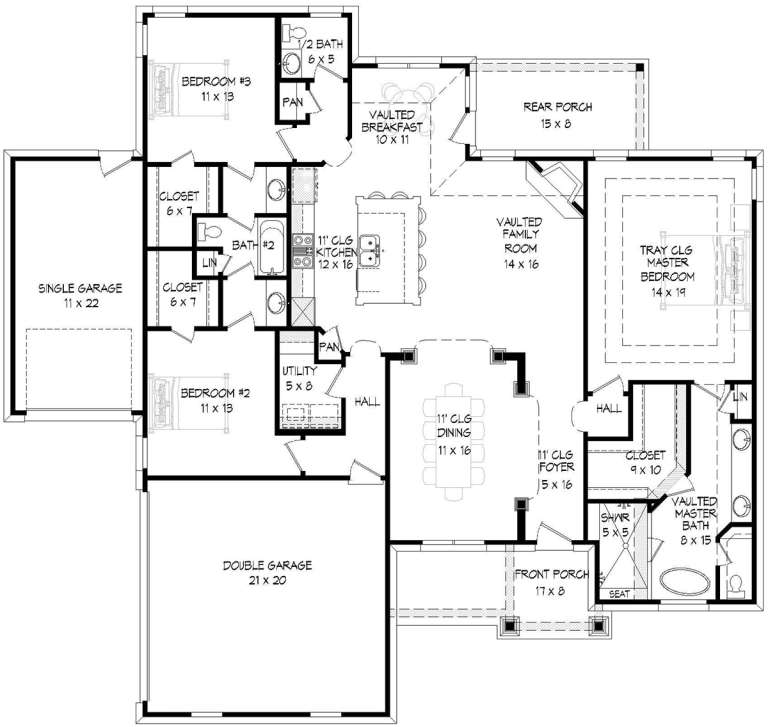 House Plan House Plan #20437 Drawing 1