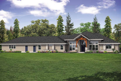 3 Bed, 3 Bath, 3413 Square Foot House Plan - #035-00821