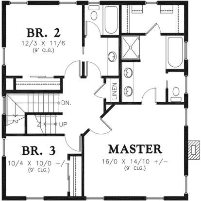 Second Floor for House Plan #2559-00740