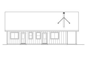 Cabin House Plan #035-00823 Elevation Photo