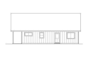 Cabin House Plan #035-00823 Elevation Photo