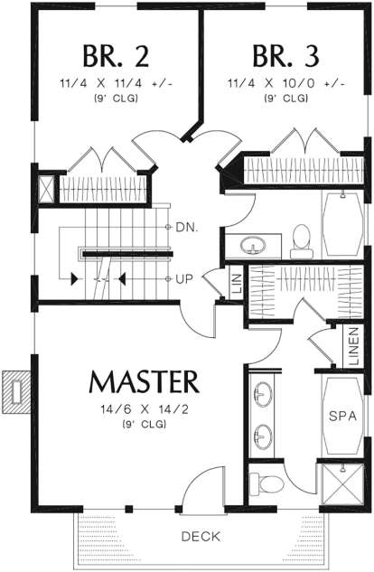 Second Floor for House Plan #2559-00743