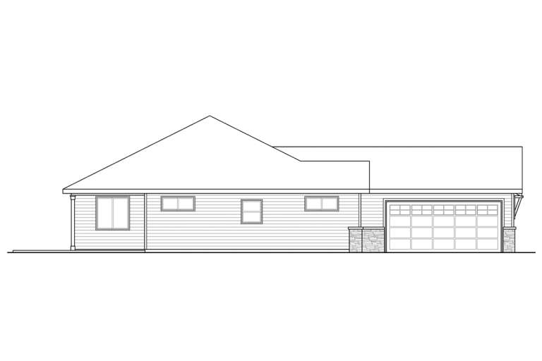 Ranch House Plan #035-00824 Elevation Photo