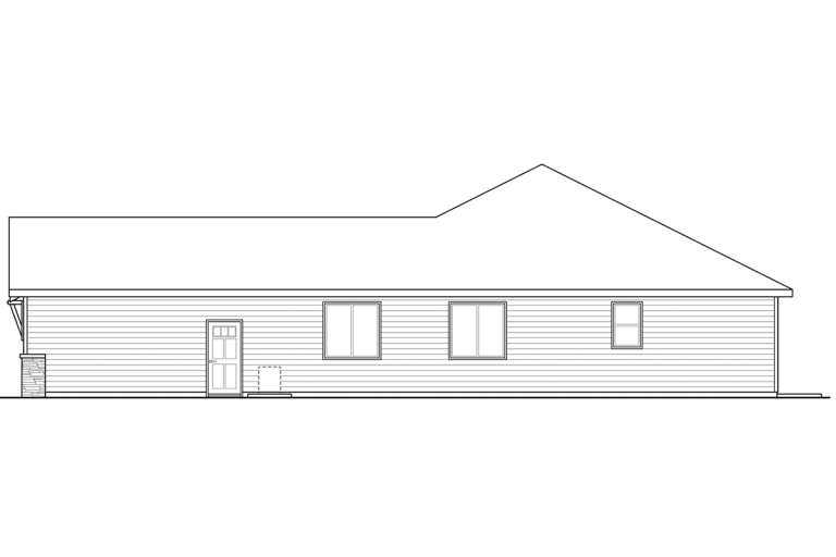 Ranch House Plan #035-00824 Elevation Photo