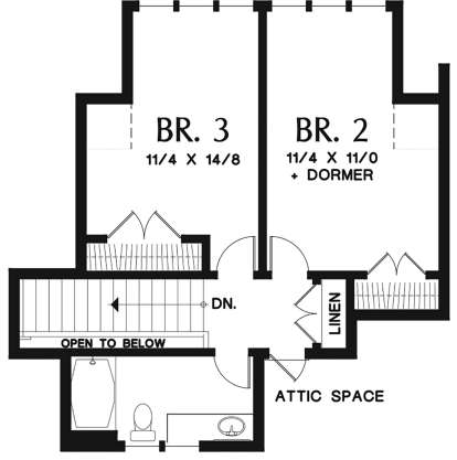 Second Floor for House Plan #2559-00744