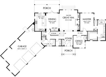 Main Floor for House Plan #2559-00746