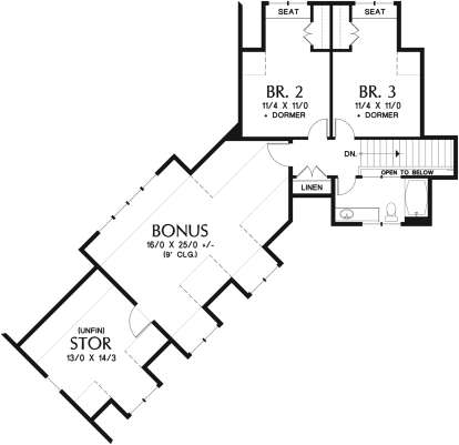 Second Floor for House Plan #2559-00746
