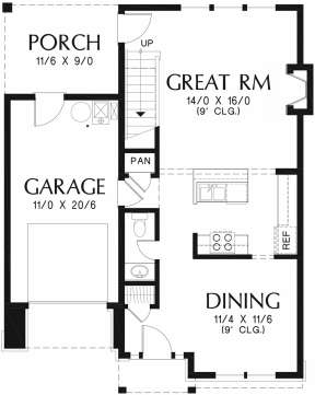 Main Floor for House Plan #2559-00747