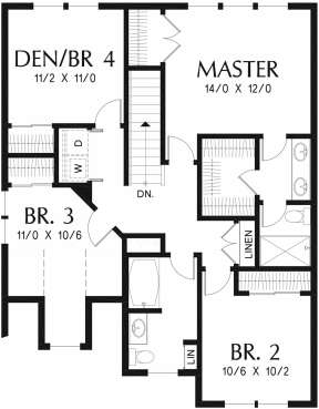 Second Floor for House Plan #2559-00747