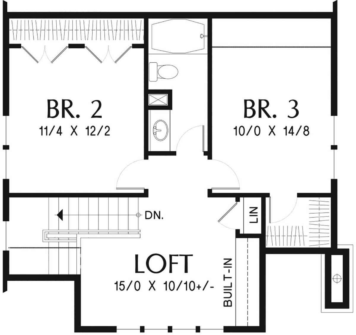 Second Floor for House Plan #2559-00748