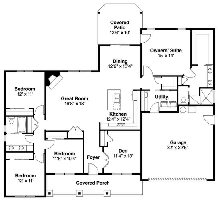House Plan House Plan #20455 Drawing 1