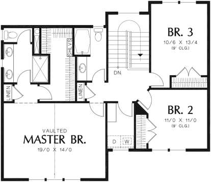 Second Floor for House Plan #2559-00751