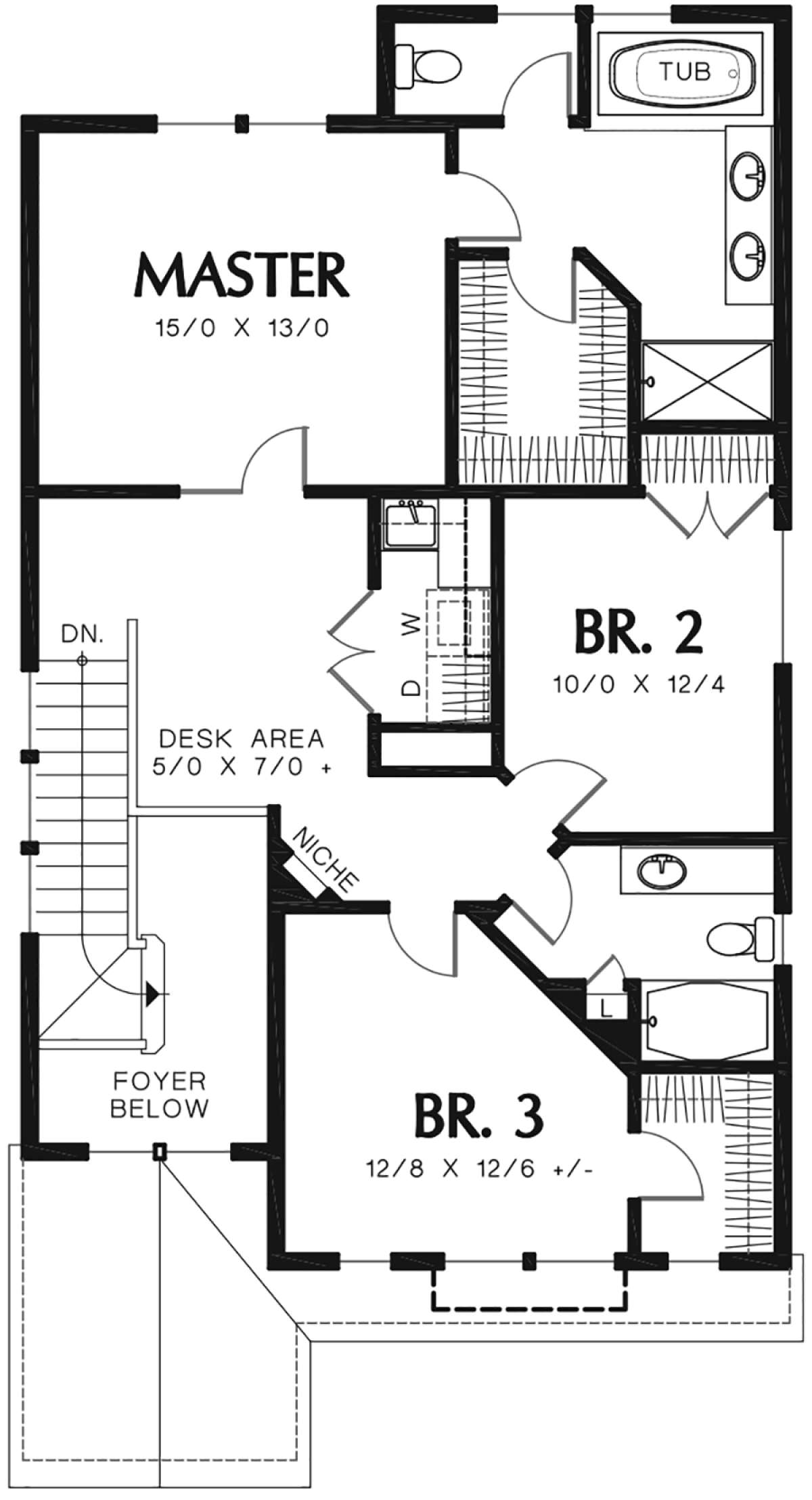 Second Floor for House Plan #2559-00754