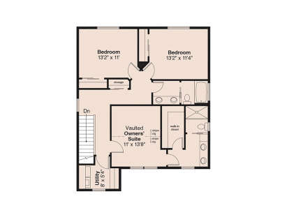 Second Floor for House Plan #035-00826