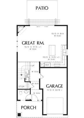Main Floor for House Plan #2559-00756