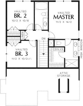 Second Floor for House Plan #2559-00757