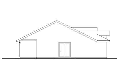 Ranch House Plan #035-00827 Elevation Photo