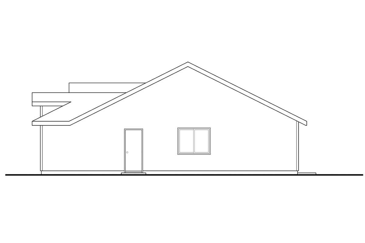 Ranch House Plan #035-00827 Elevation Photo