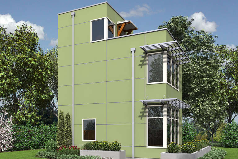 Modern House Plan #2559-00759 Elevation Photo