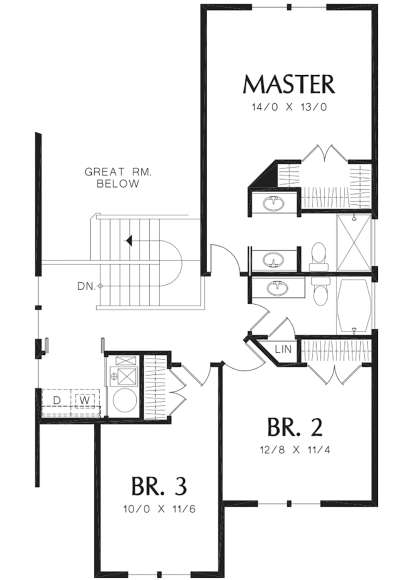 Second Floor for House Plan #2559-00761