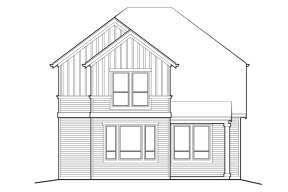 Narrow Lot House Plan #2559-00762 Elevation Photo