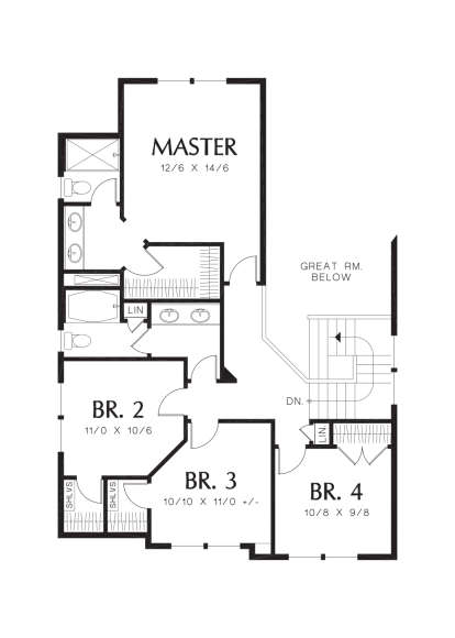 Second Floor for House Plan #2559-00762