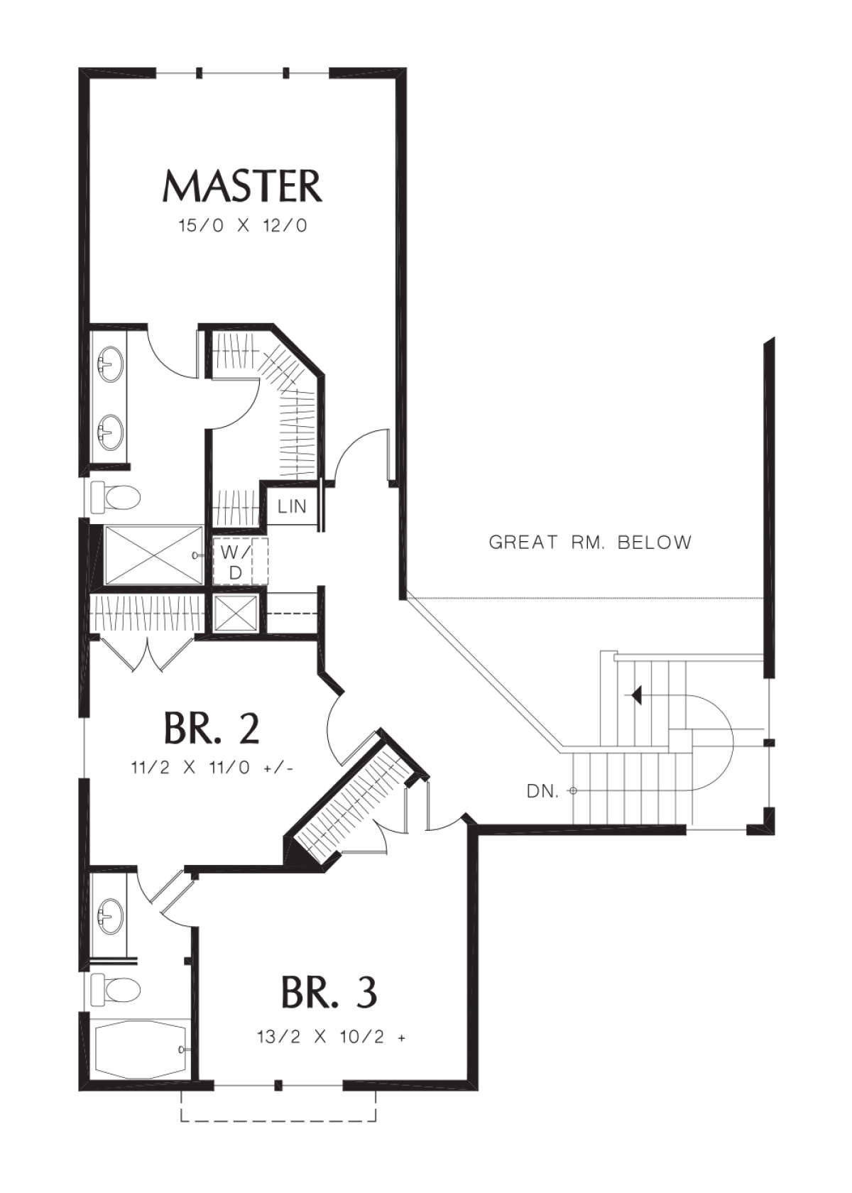 Second Floor for House Plan #2559-00764