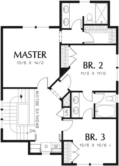 Second Floor for House Plan #2559-00765